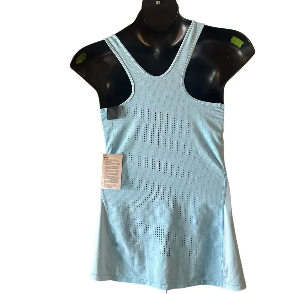 Nike Women's Light Blue Pro Hypercool Racerback Athletic Tank Top Size Large NWT